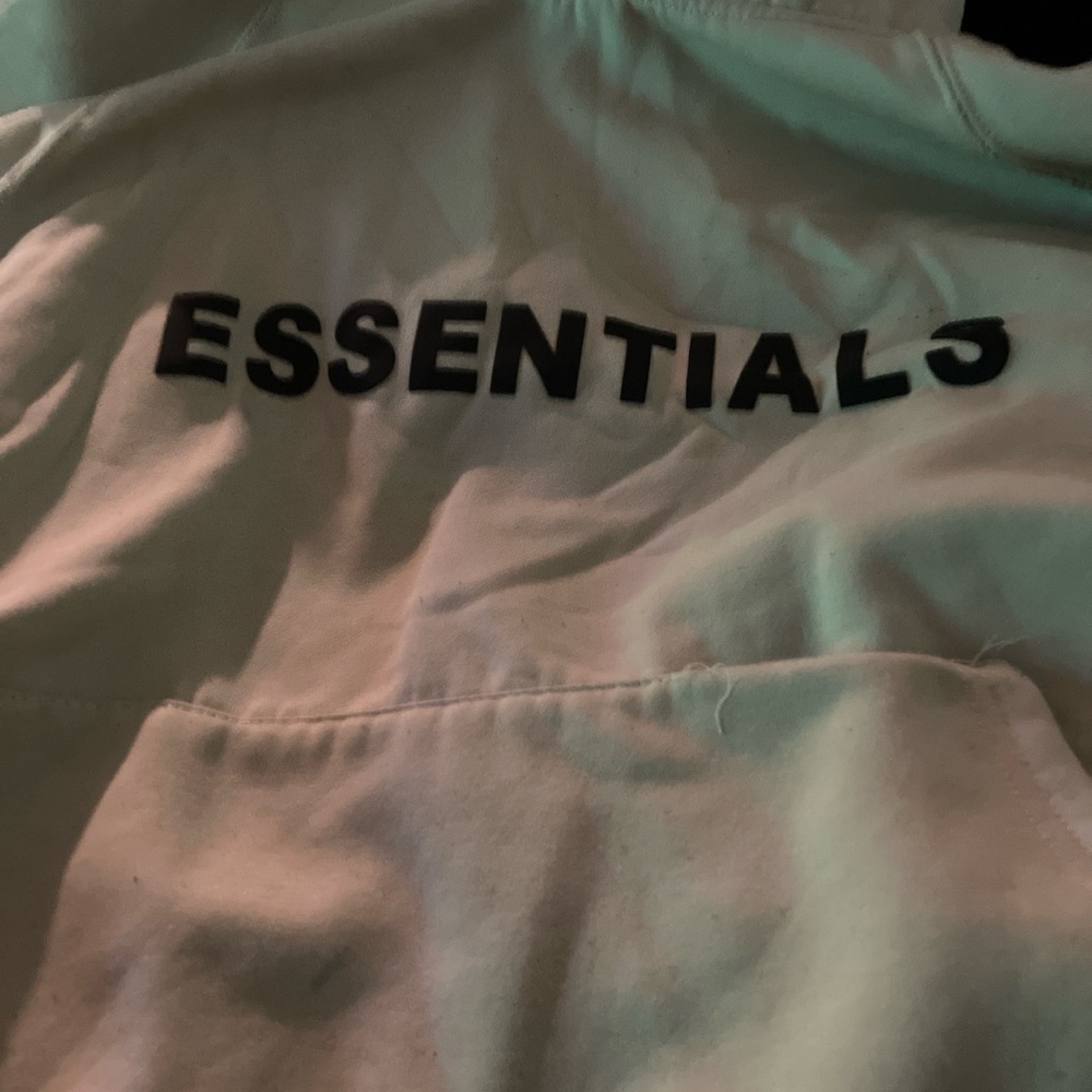 Fear of God Essentials Hoodie in Beige